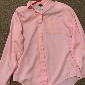 pink button down